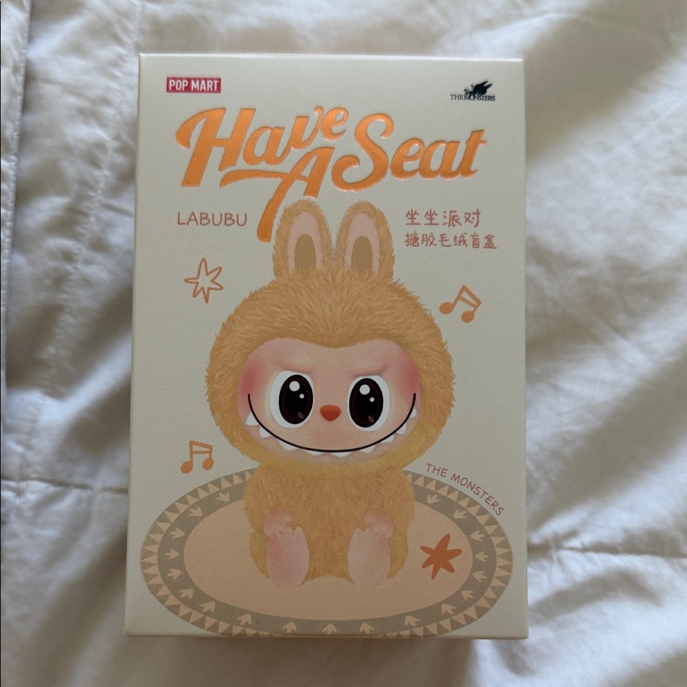 Pop Mart Labubu Plush Toy - Have A Seat - The Monsters - Mystery Box